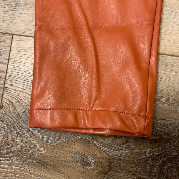 Faux Leather Insulated Zip Pants - Picture 5 of 10